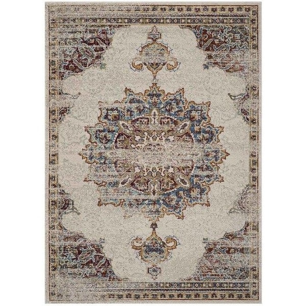 Safavieh Aria Small Rectangle Area Rug, Creme and Red - 4 x 6 ft. ARA103C-4 - main